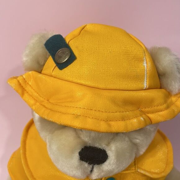 Original Brass Button Bear Harper Stuffed Teddy In Yellow Rain Coat With Tag - Picture 2 of 13